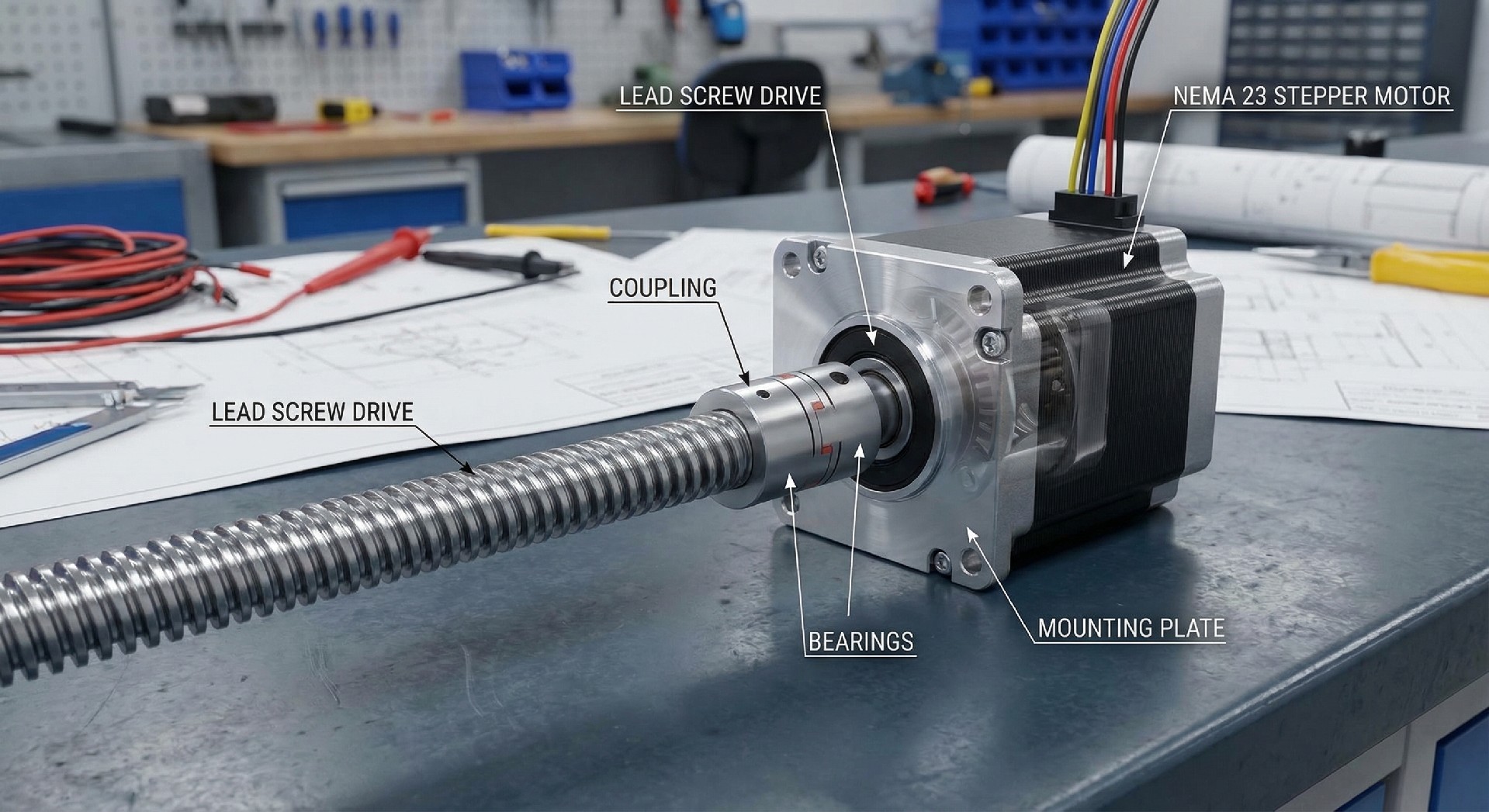 Stepper Motors and Lead Screws